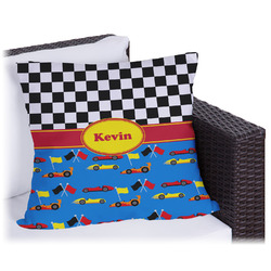 Racing Car Outdoor Pillow - 18" (Personalized)