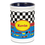 Racing Car Ceramic Pencil Holders - Blue