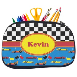 Racing Car Neoprene Pencil Case - Medium w/ Name or Text