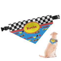 Racing Car Dog Bandana - Large (Personalized)