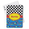 Racing Car Playing Cards - Front View