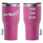 Racing Car RTIC Tumbler - Magenta - Laser Engraved - Double-Sided (Personalized)