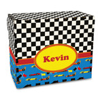 Racing Car Wood Recipe Box - Full Color Print (Personalized)