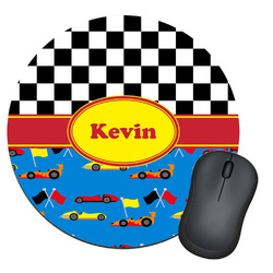 Racing Car Round Mouse Pad (Personalized)