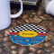 Racing Car Round Paper Coaster - Front