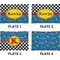 Racing Car Set of Rectangular Appetizer / Dessert Plates (Approval)