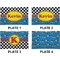 Racing Car Set of Rectangular Dinner Plates (Approval)