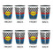 Racing Car Shot Glassess - Two Tone - Set of 4 - APPROVAL