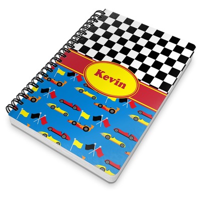 Custom Racing Car Spiral Notebook (Personalized) | YouCustomizeIt