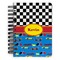 Racing Car Spiral Journal Small - Front View