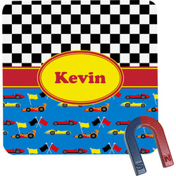 Racing Car Square Fridge Magnet (Personalized)