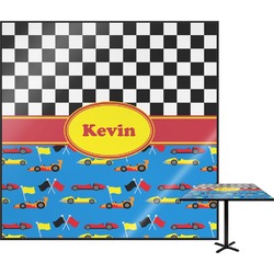 Racing Car Square Table Top - 30" (Personalized)