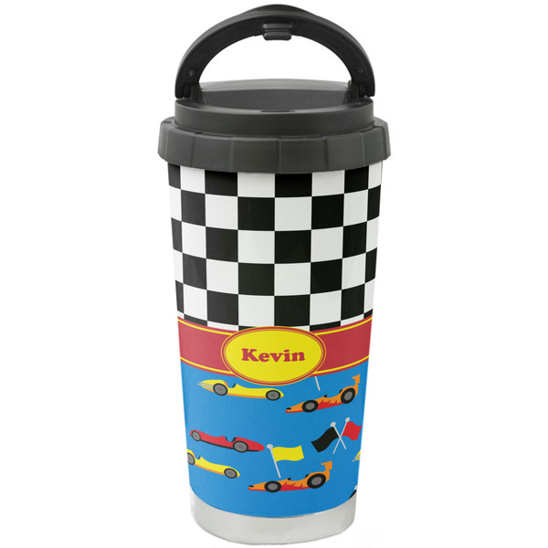 Custom Racing Car Stainless Steel Coffee Tumbler (Personalized)