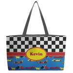 Racing Car Beach Totes Bag - w/ Black Handles (Personalized)