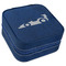 Racing Car Travel Jewelry Boxes - Leather - Navy Blue - Angled View