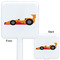 Racing Car White Plastic Stir Stick - Double Sided - Approval