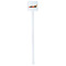 Racing Car White Plastic Stir Stick - Double Sided - Square - Single Stick