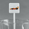 Racing Car White Plastic Stir Stick - Square - Main