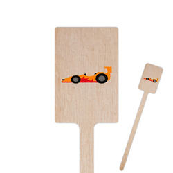 Racing Car 6.25" Rectangle Wooden Stir Sticks - Double Sided