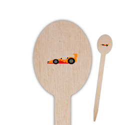 Racing Car Oval Wooden Food Picks - Double Sided