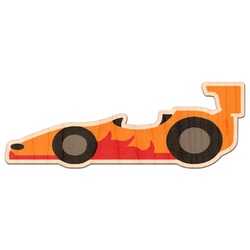 Racing Car Genuine Maple or Cherry Wood Sticker