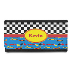 Racing Car Leatherette Ladies Wallet (Personalized)