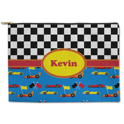Racing Car Zipper Pouch - Large - 12.5"x8.5" (Personalized)