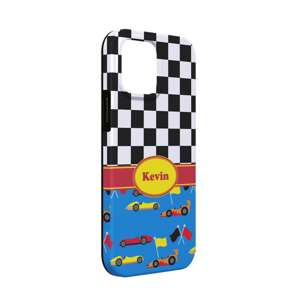 Custom Racing Car iPhone Case - Rubber Lined - iPhone 13 Mini (Personalized)