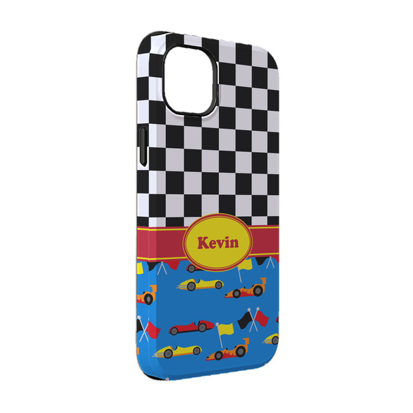 Custom Racing Car iPhone Case - Rubber Lined - iPhone 14 (Personalized)