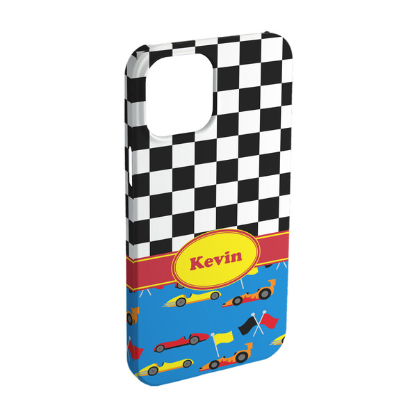 Custom Racing Car iPhone Case - Plastic - iPhone 15 Pro (Personalized)