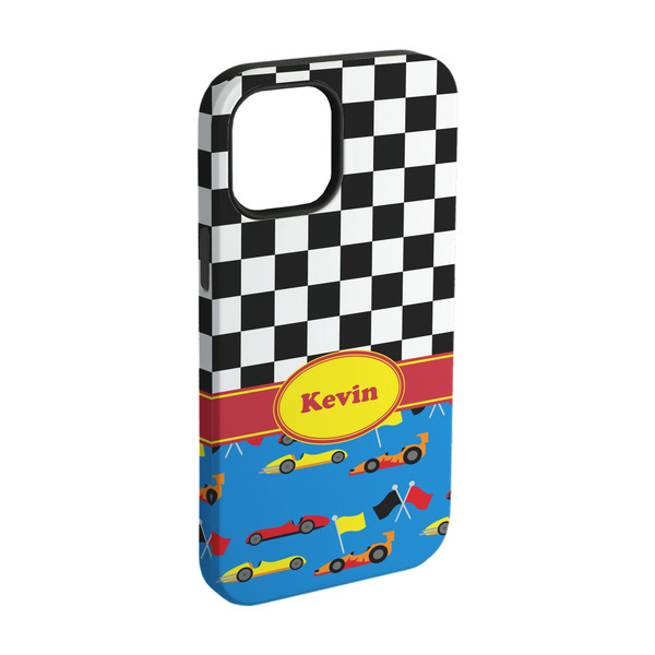 Custom Racing Car iPhone Case - Rubber Lined - iPhone 15 Pro (Personalized)