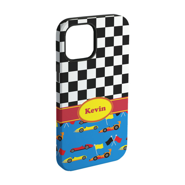 Custom Racing Car iPhone Case - Rubber Lined - iPhone 15 (Personalized)