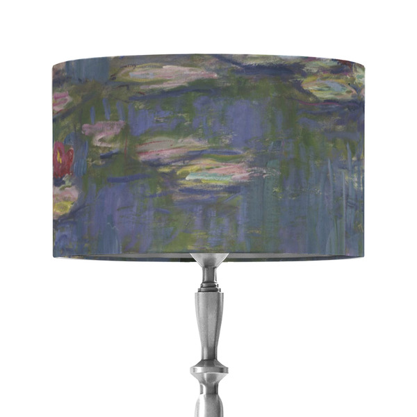 Custom Water Lilies by Claude Monet 12" Drum Lamp Shade - Fabric