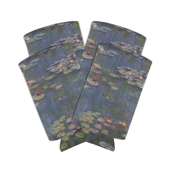 Custom Water Lilies by Claude Monet Can Cooler (tall 12 oz) - Set of 4