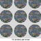 Water Lilies by Claude Monet 2" Multipurpose Round Labels - Sheet