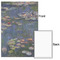 Water Lilies by Claude Monet 20x30 - Matte Poster - Front & Back