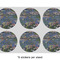 Water Lilies by Claude Monet 3" Multipurpose Round Labels - Sheet