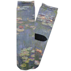 Water Lilies by Claude Monet Adult Crew Socks