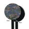 Water Lilies by Claude Monet Black Plastic 5.5" Stir Stick - Single Sided - Round - Front & Back