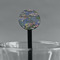 Water Lilies by Claude Monet Black Plastic 7" Stir Stick - Round - Main