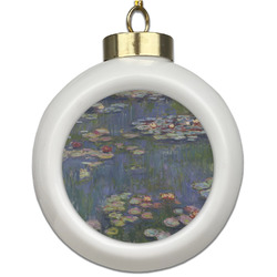 Water Lilies by Claude Monet Ceramic Ball Ornament