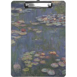 Water Lilies by Claude Monet Clipboard (Letter Size)
