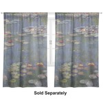 Water Lilies by Claude Monet Curtain Panel - Custom Size