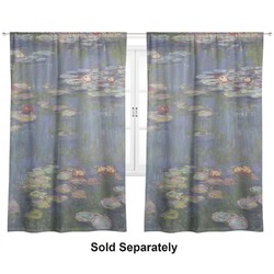 Water Lilies by Claude Monet Curtain Panel - Custom Size