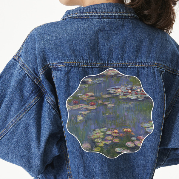 Custom Water Lilies by Claude Monet Twill Iron On Patch - Custom Shape - 3XL - Set of 4