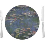 Water Lilies by Claude Monet 10" Glass Lunch / Dinner Plates - Single or Set