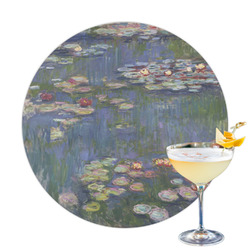 Water Lilies by Claude Monet Printed Drink Topper - 3.25"