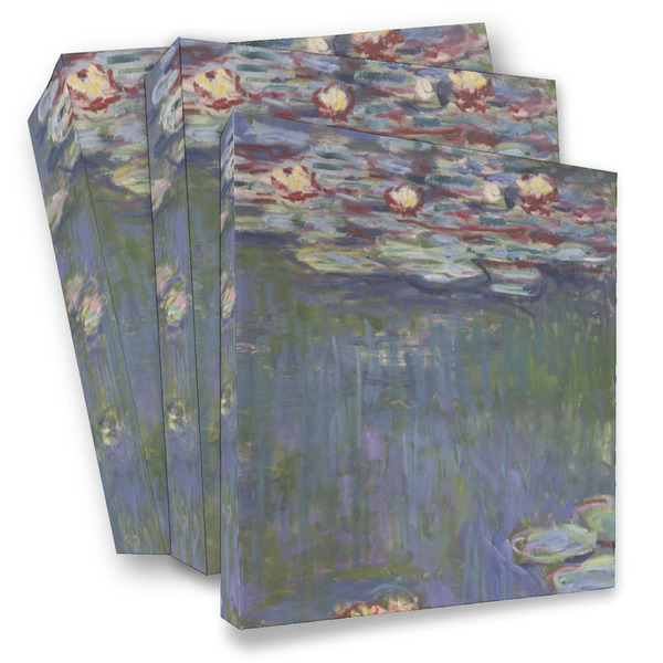 Custom Water Lilies by Claude Monet 3 Ring Binder - Full Wrap