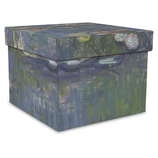 Custom Water Lilies by Claude Monet Gift Box with Lid - Canvas Wrapped - XX-Large