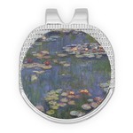 Water Lilies by Claude Monet Golf Ball Marker - Hat Clip - Silver